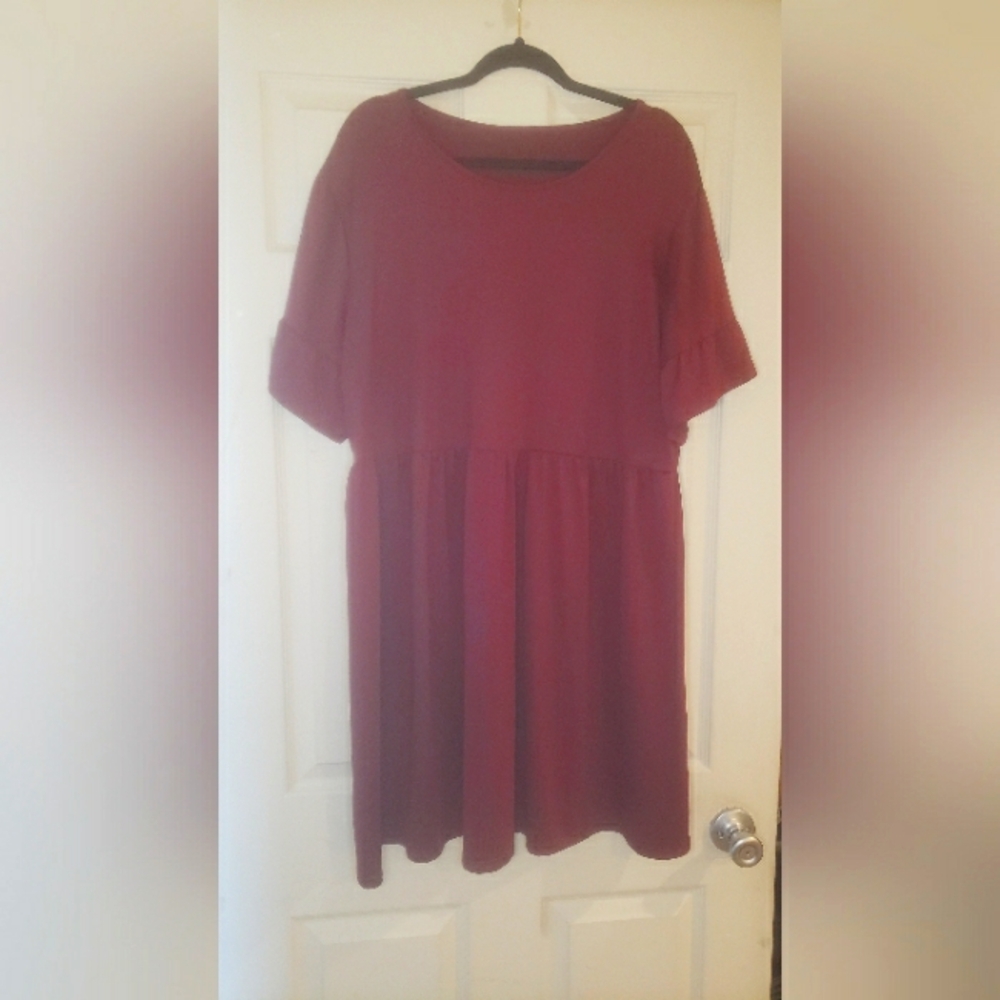 Elegant Burgundy Dress Top